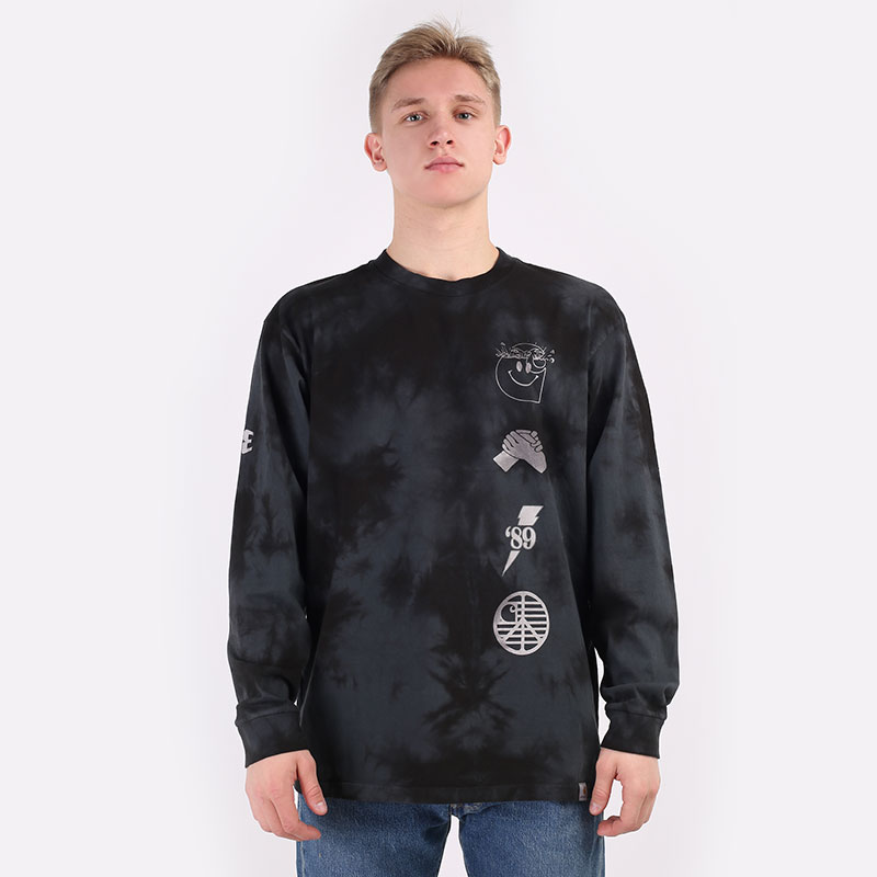 Лонгслив Carhartt WIP L/S Tab T-Shirt (I028933-chr/blk/wht)  - цена, описание, фото 5